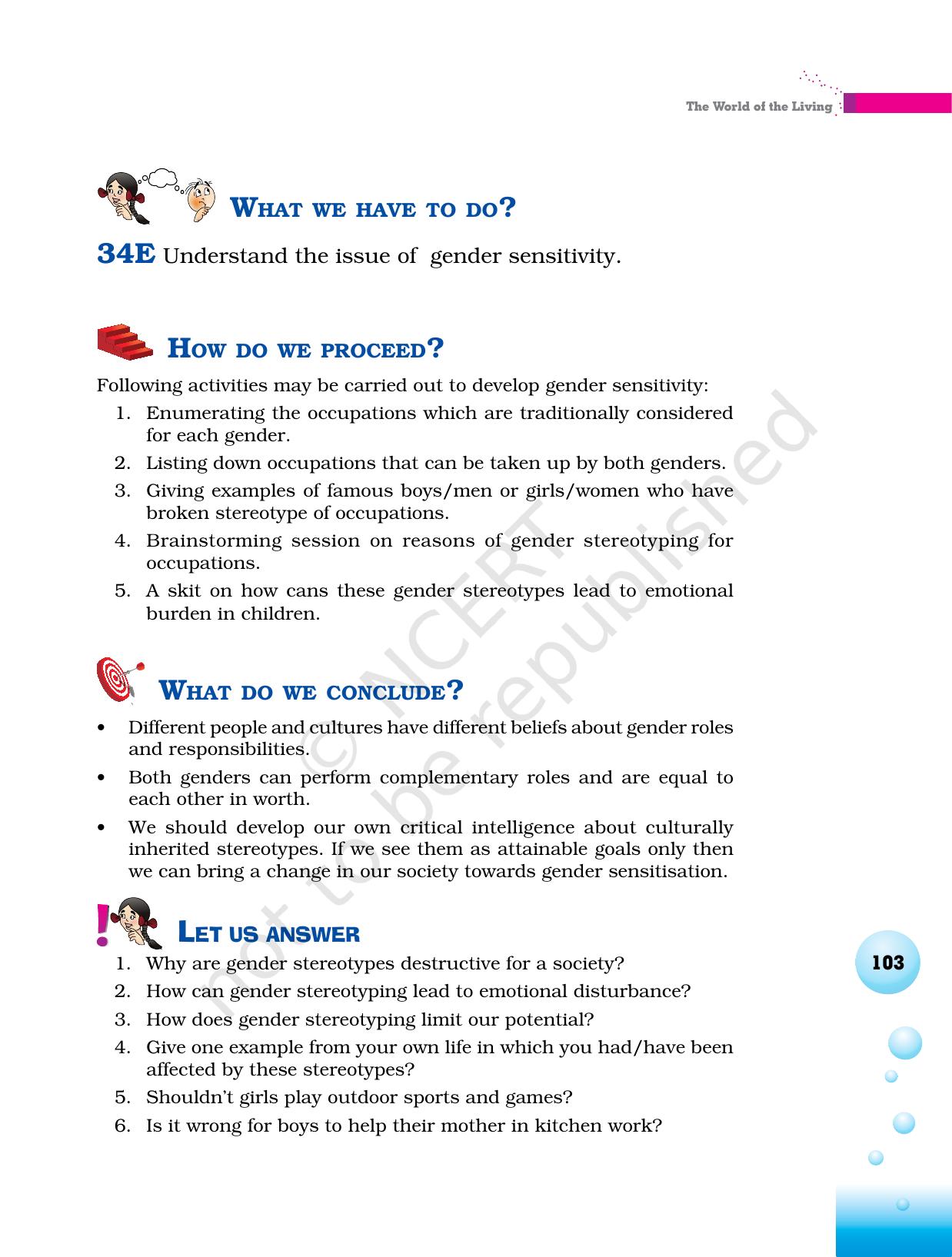 NCERT Laboratory Manuals for Class VI to VIII Science - Theme 3 The world of the living - Page 35
