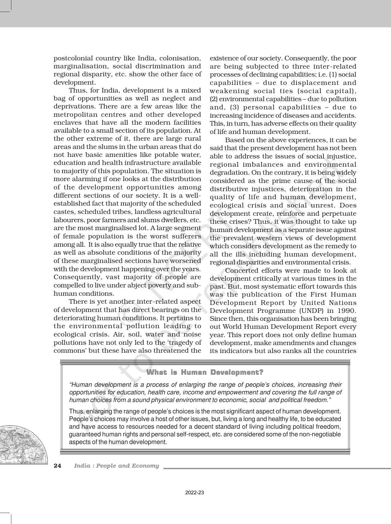 NCERT Book for Class 12 Geography (Part-II) Chapter 3 Human Development - Page 2