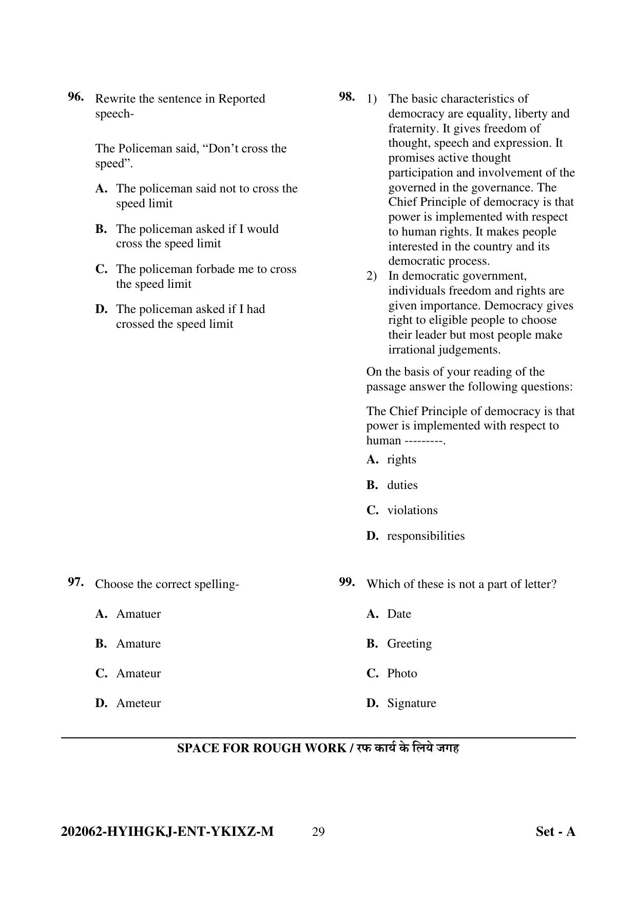 CG Pre B.A B.Ed / Pre B.Sc. B.Ed 2022 Question Paper - Page 29