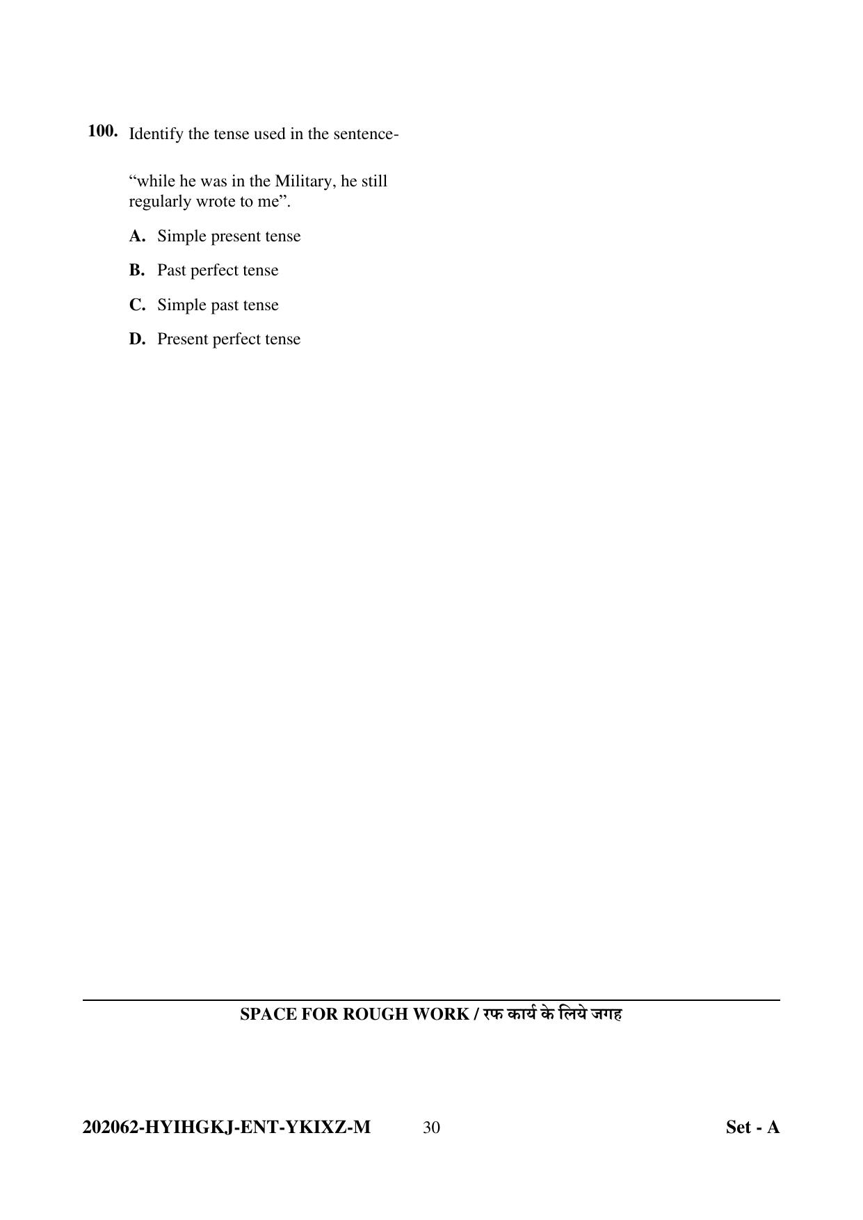 CG Pre B.A B.Ed / Pre B.Sc. B.Ed 2022 Question Paper - Page 30