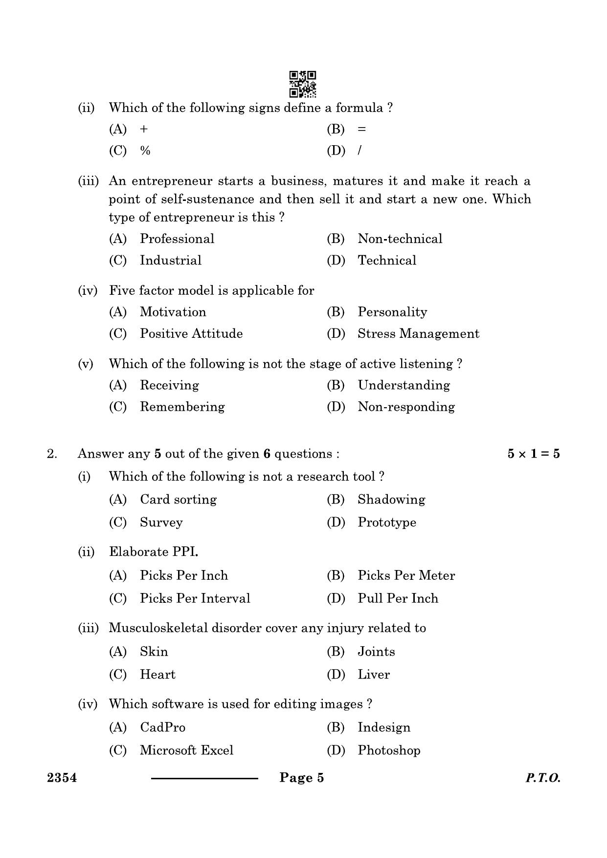 CBSE Class 12 Design 2024 Question Paper - Page 5