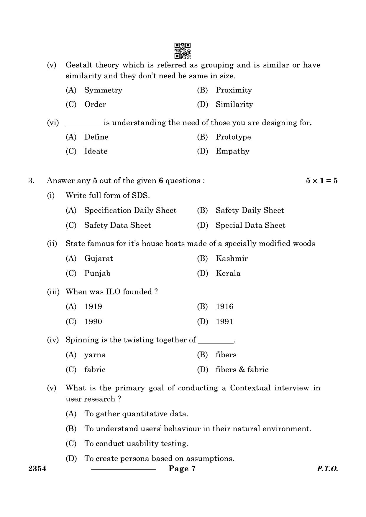 CBSE Class 12 Design 2024 Question Paper - Page 7