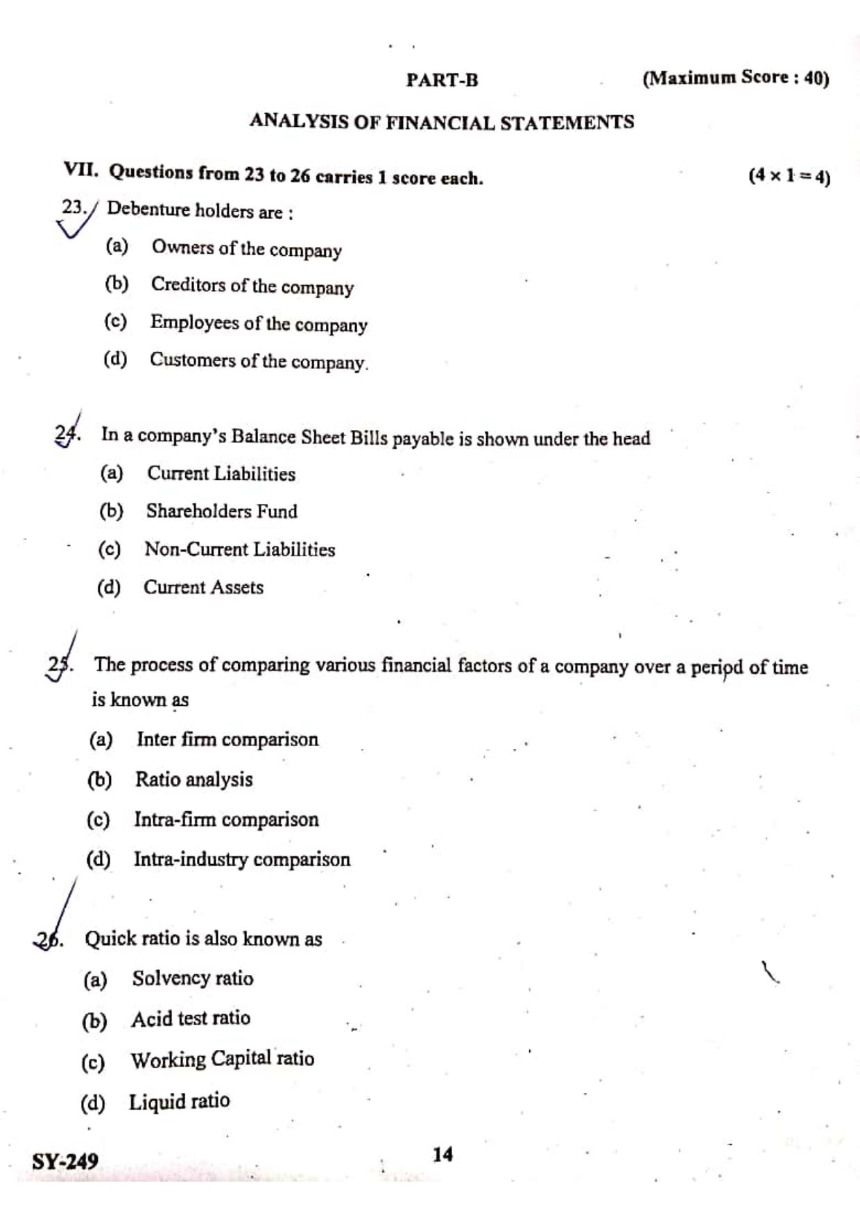 Kerala Plus Two 2021 Accountancy AFS Annual Question Paper - Page 7