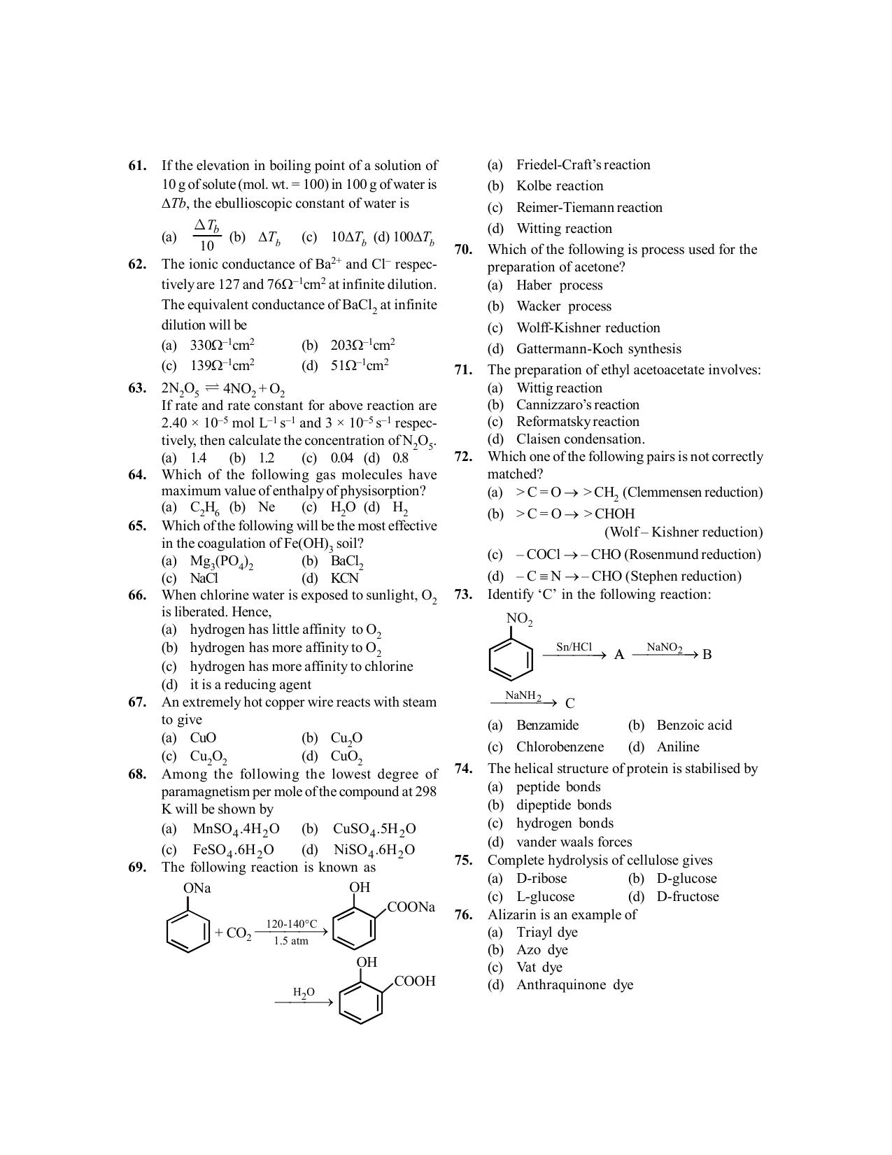 BITSAT 2012 Question Paper - Page 6