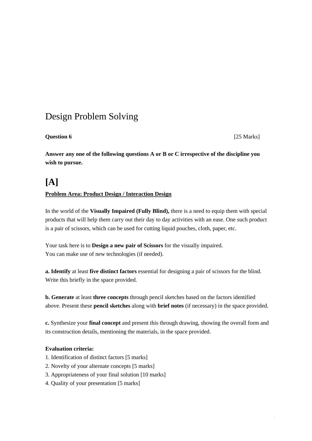 CEED 2010 Question Paper - Page 22