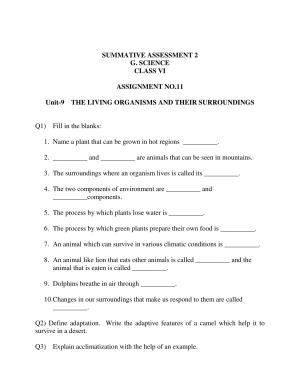 CBSE Worksheets for Class 6 Science Assignment 55