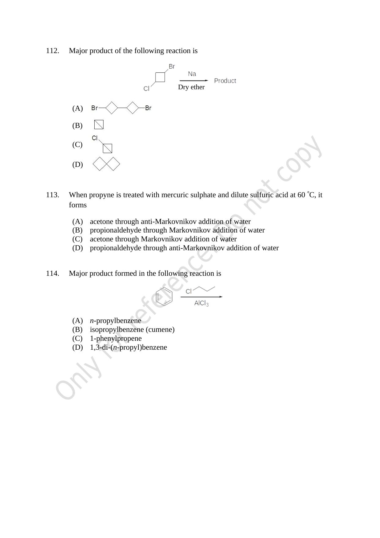 CUSAT CAT 2021 MSC Integrated Biology Shift I Question Paper - Page 21