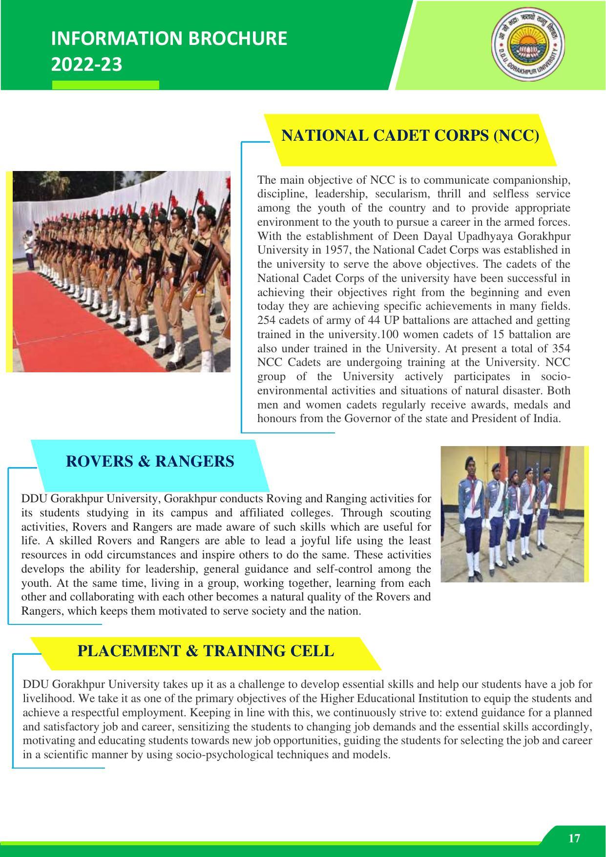 Deen Dayal Upadhyay Gorakhpur University, Gorakhpur Agriculture 2022-23 - Page 17