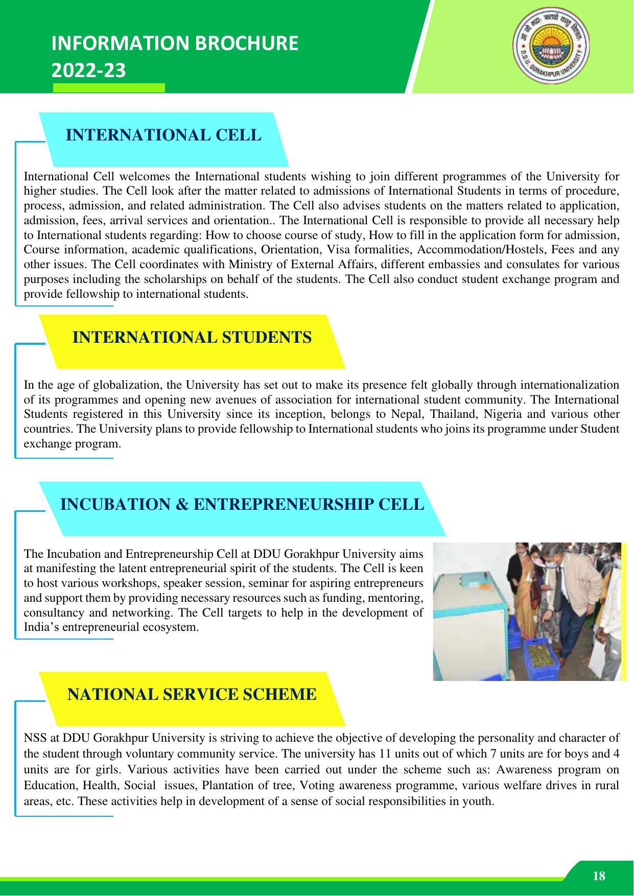 Deen Dayal Upadhyay Gorakhpur University, Gorakhpur Agriculture 2022-23 - Page 18