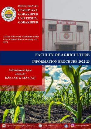 Deen Dayal Upadhyay Gorakhpur University, Gorakhpur Agriculture 2022-23