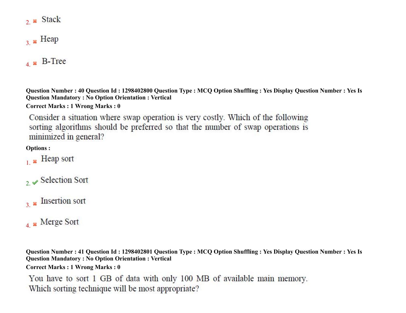 TS PGECET 2021: (CS) Computer Science and Information Technology Question Papers - Page 29