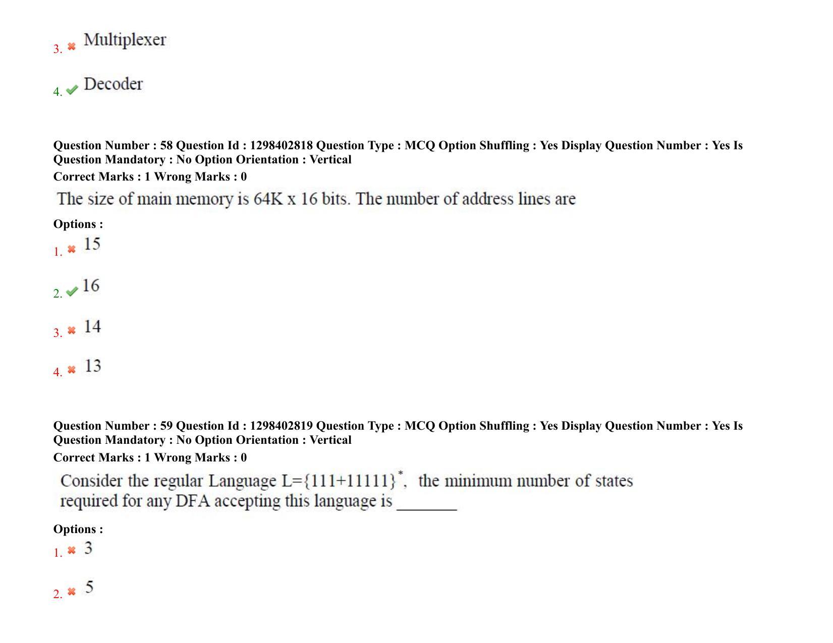TS PGECET 2021: (CS) Computer Science and Information Technology Question Papers - Page 39