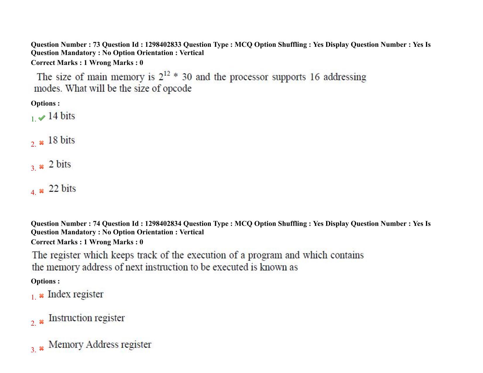 TS PGECET 2021: (CS) Computer Science and Information Technology Question Papers - Page 47