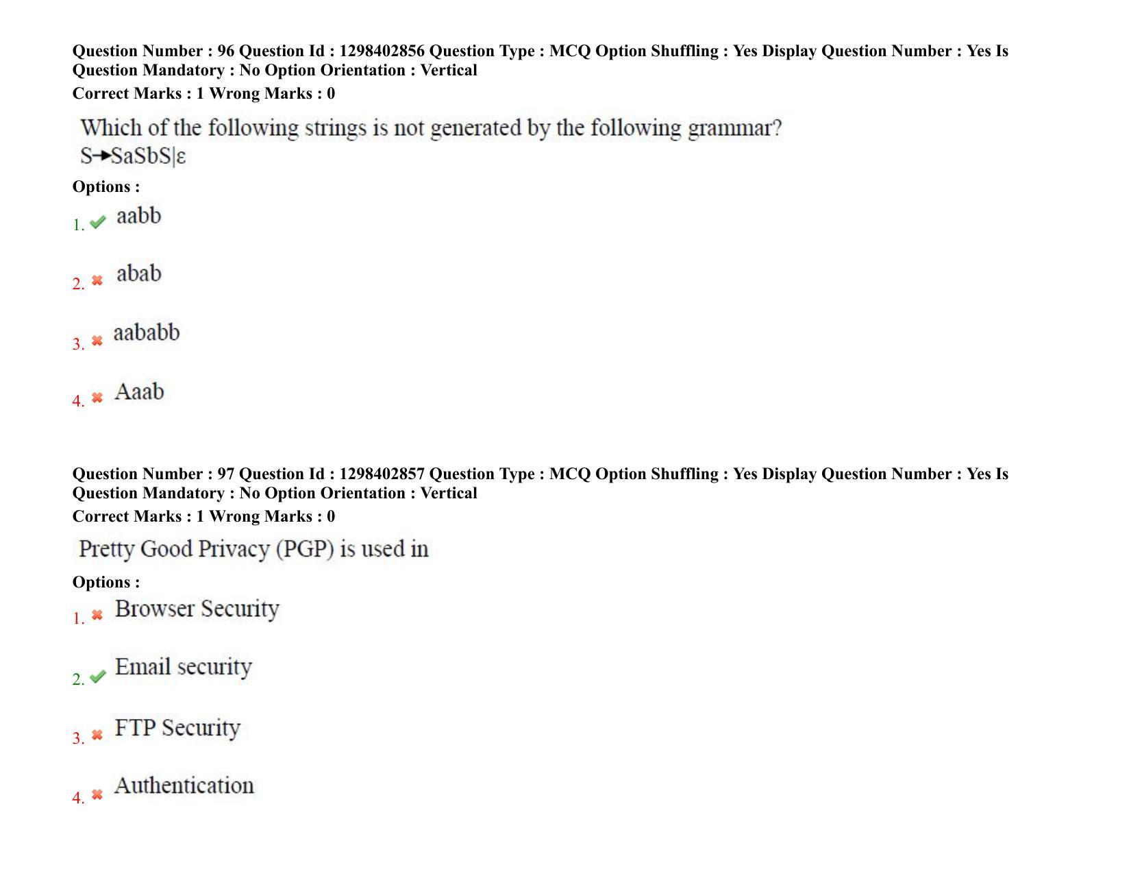 TS PGECET 2021: (CS) Computer Science and Information Technology Question Papers - Page 61