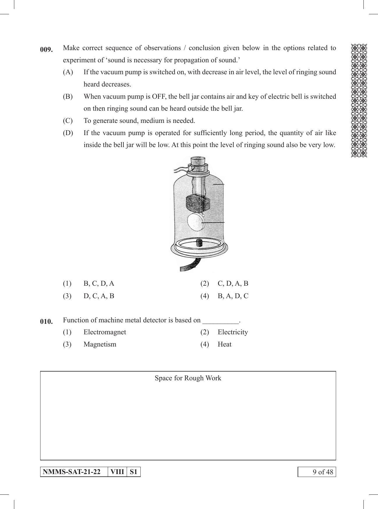 SAT MARATHI 2021-22 Class 8 Maharashtra NMMS Question Papers - Page 9