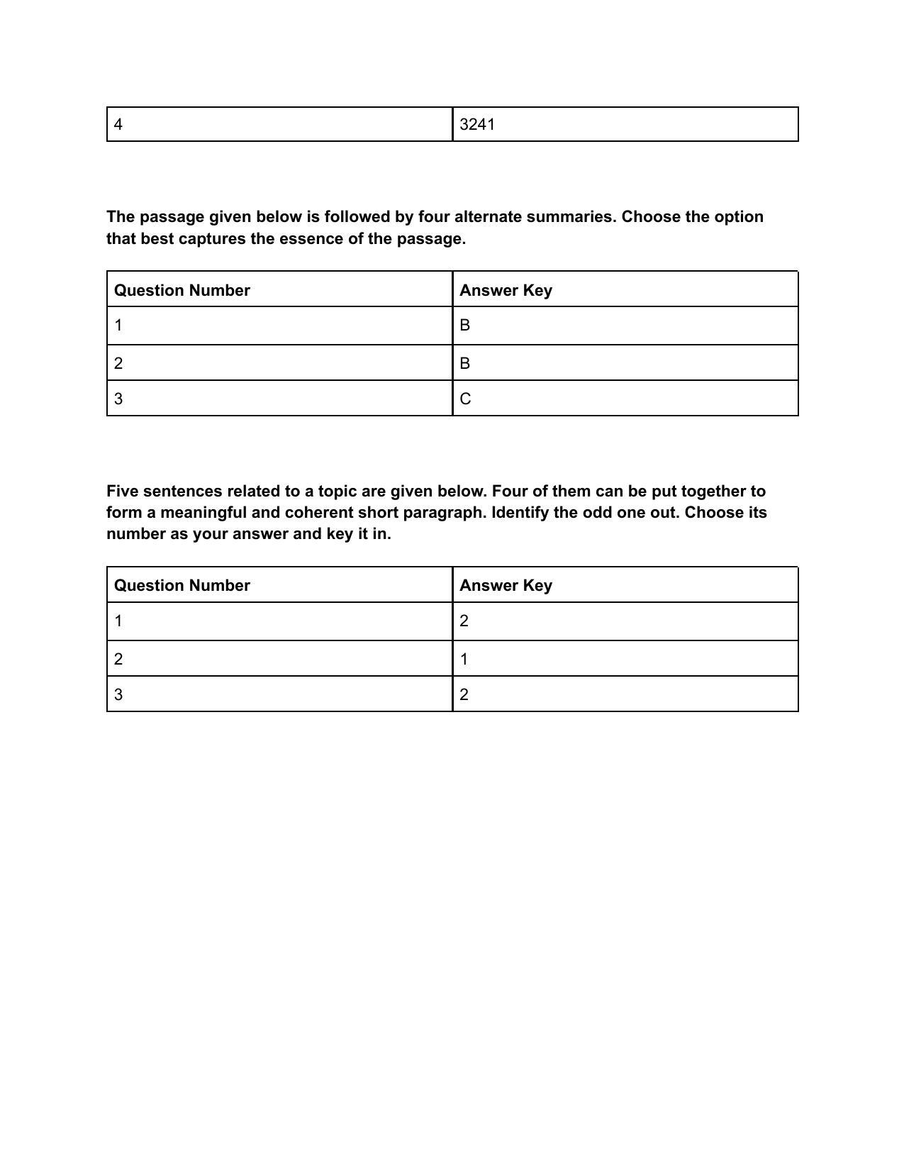 CAT 2019 CAT VARC Slot 1 Answer Key - Page 3