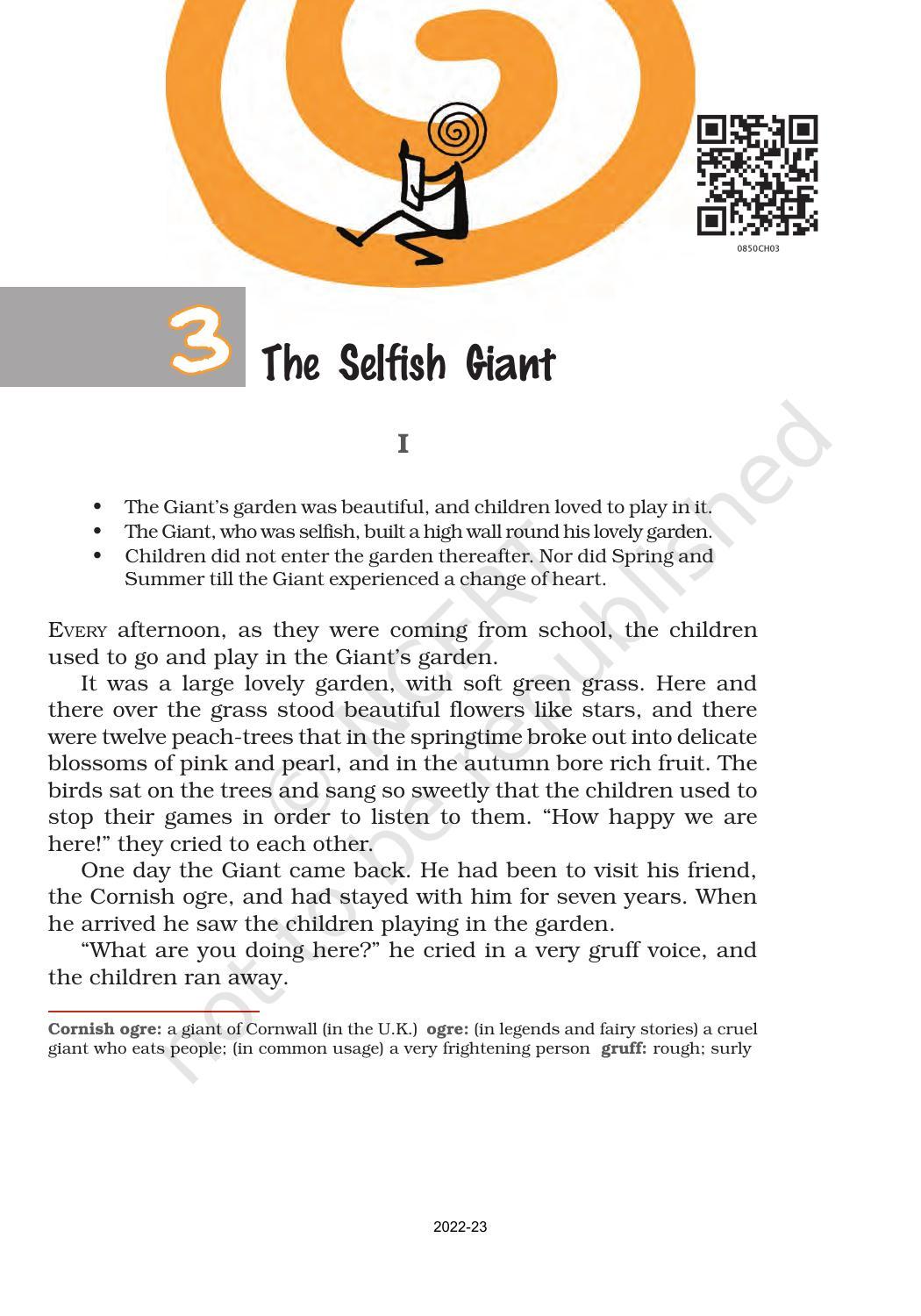 NCERT Book for Class 8 English It So Happened Chapter 3 The Selfish Giant - Page 1
