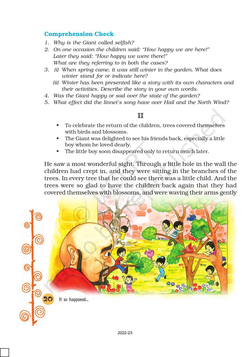 NCERT Book for Class 8 English It So Happened Chapter 3 The Selfish Giant - Page 4