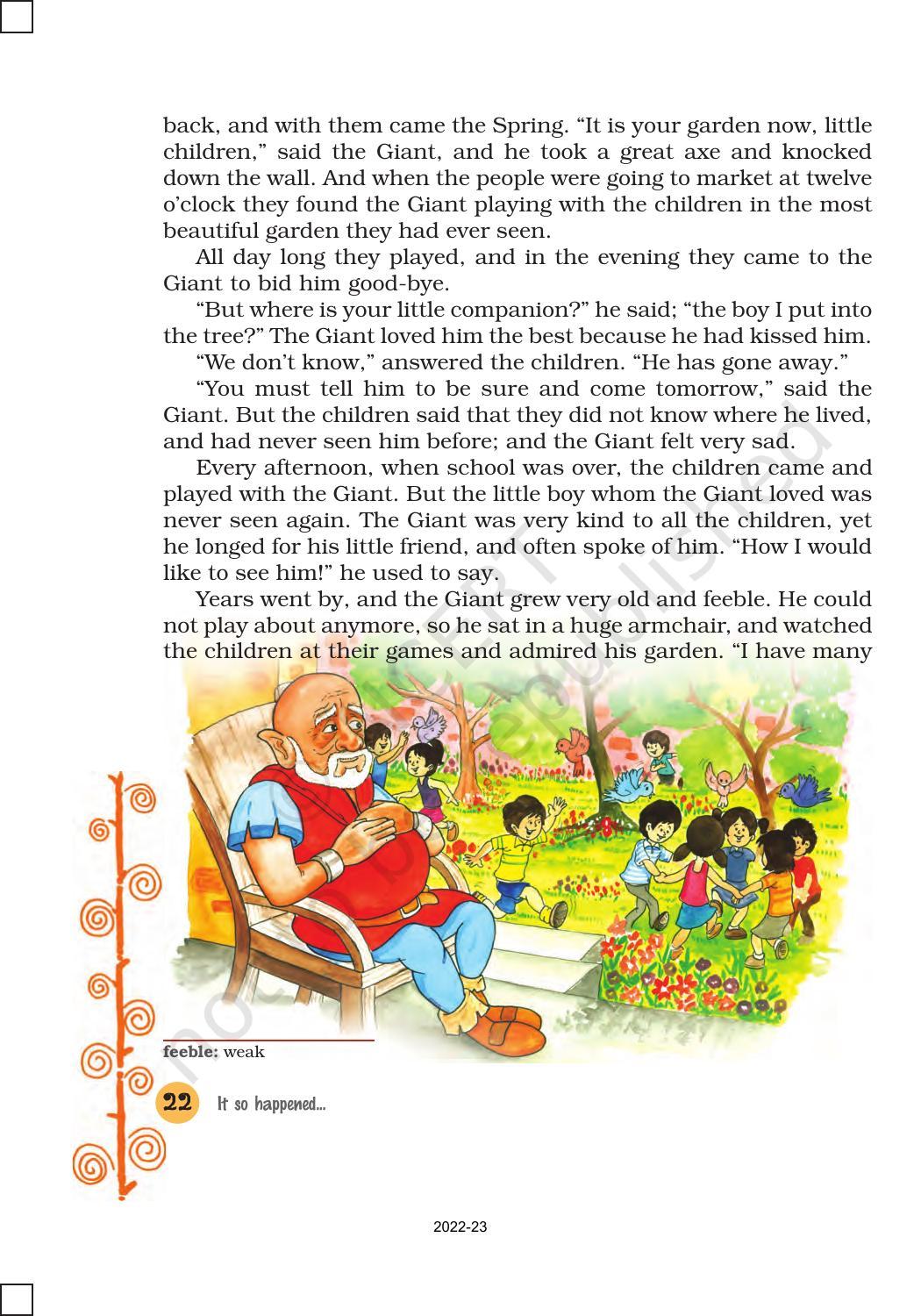 NCERT Book for Class 8 English It So Happened Chapter 3 The Selfish Giant - Page 6