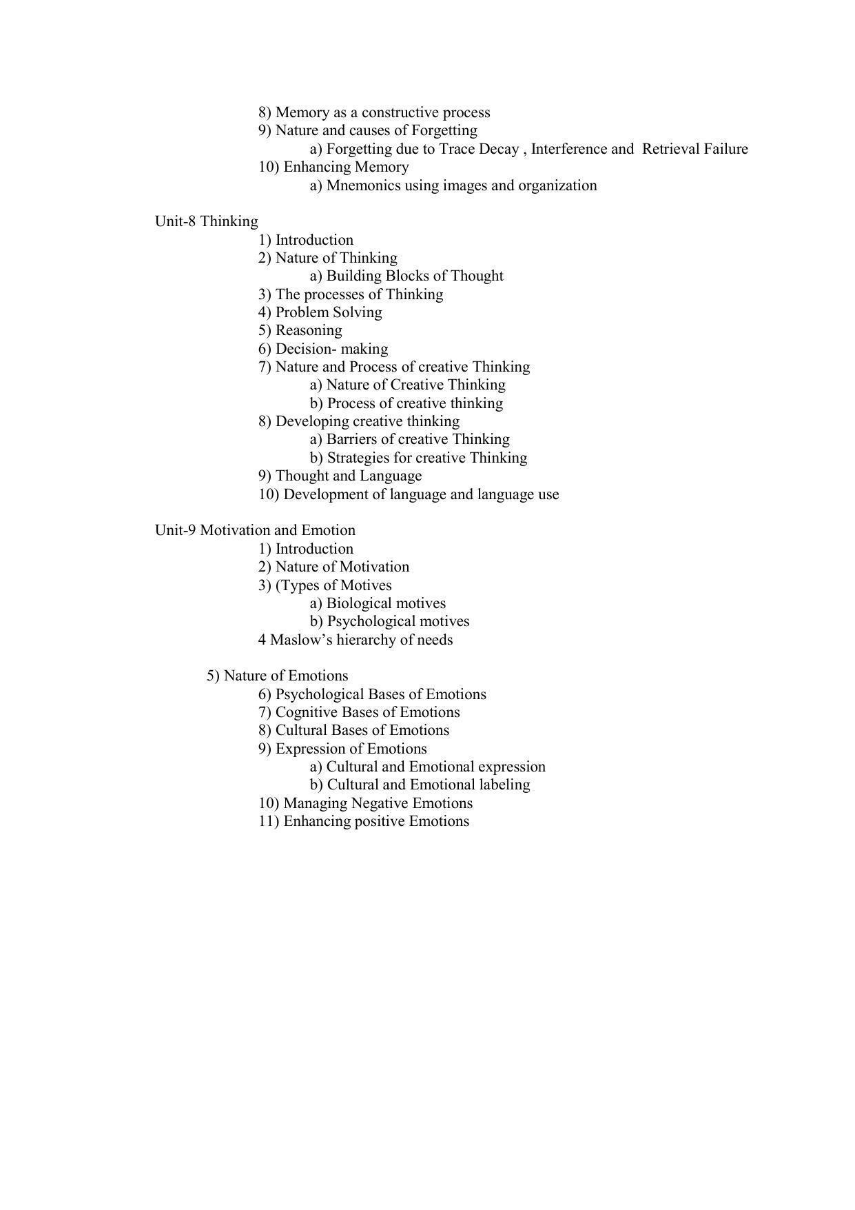 Haryana Board Class 11 Psychology Syllabus 2023 - Page 6