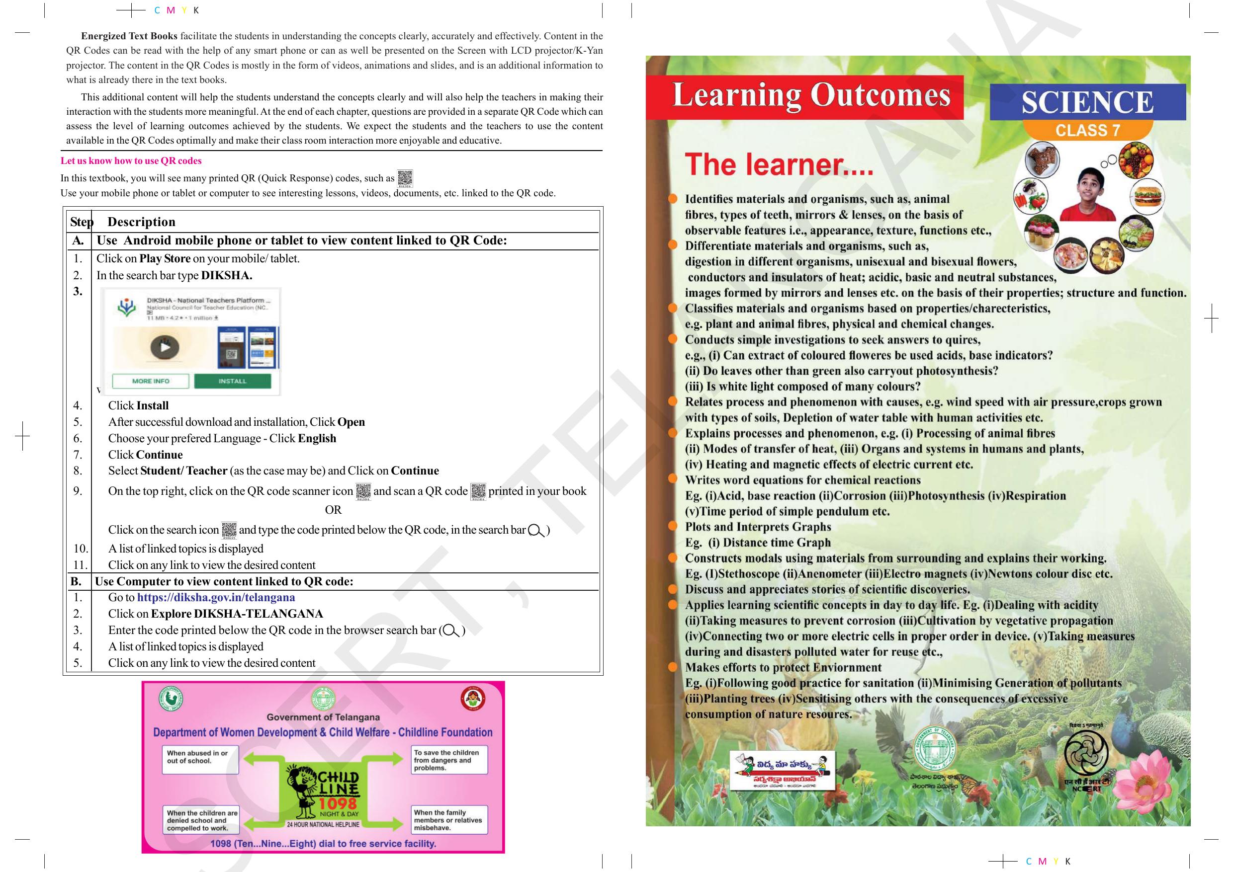 TS SCERT Class 7 General Science (English Medium) Text Book - Page 2