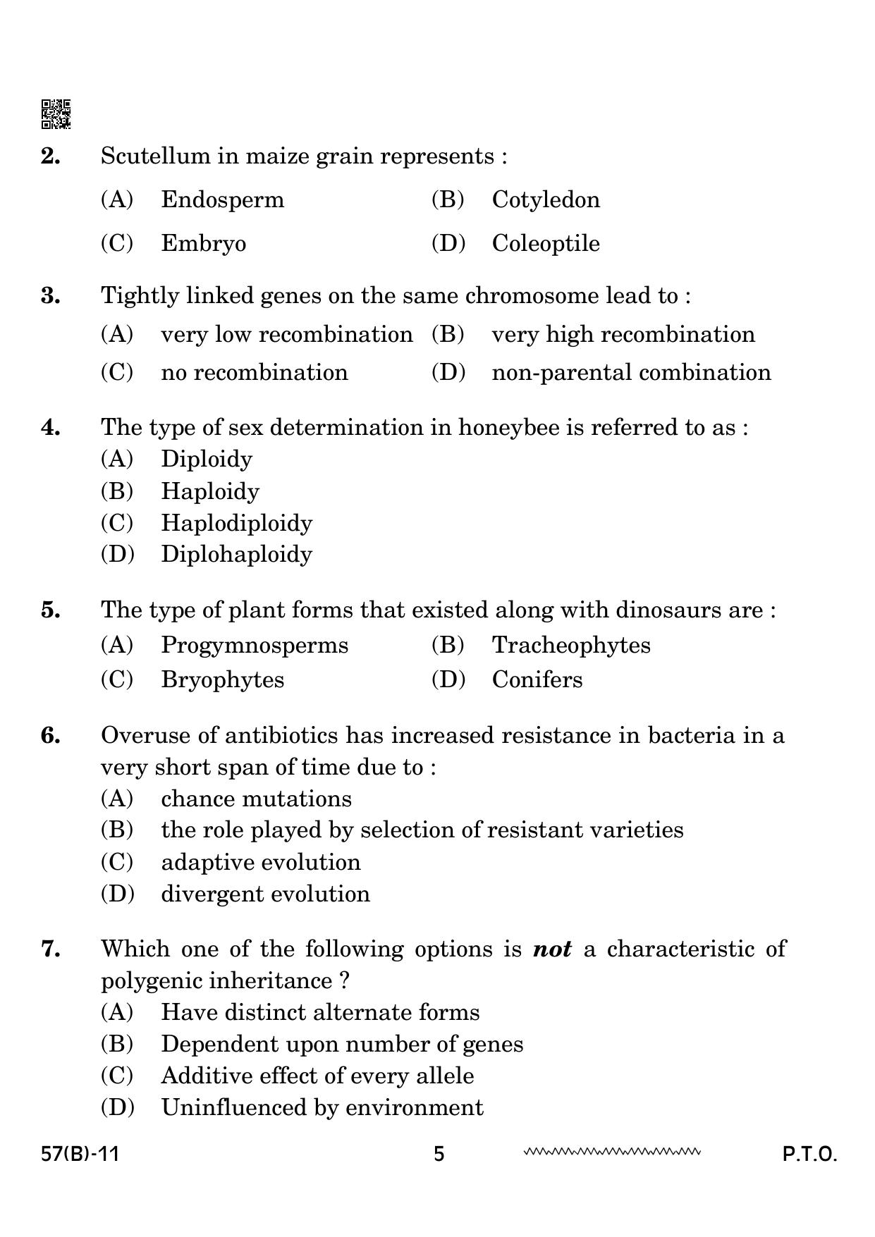 CBSE Class 12 57 B Biology for VI candidates 2024 Question Paper - Page 5