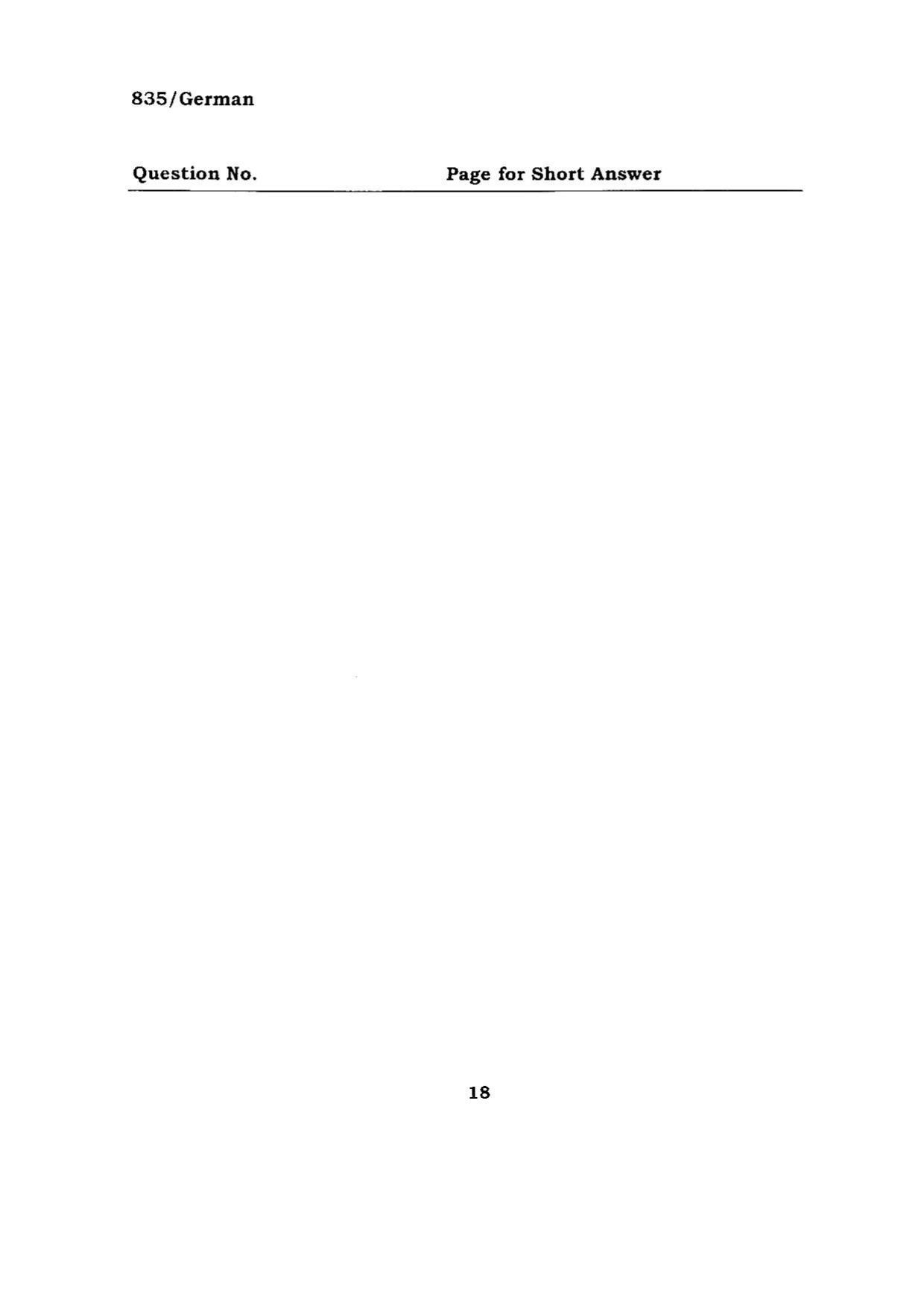 BHU RET GERMAN ARTS 2015 Question Paper - Page 18