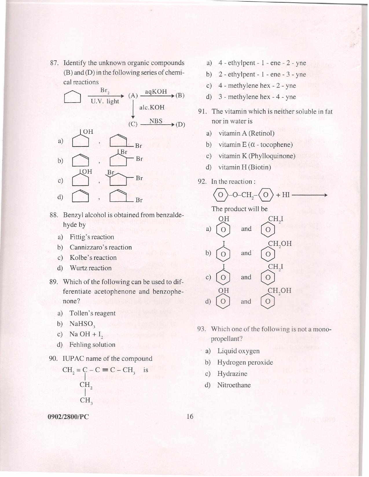  APJEE Physics & Chemistry 2009 Question Paper - Page 15