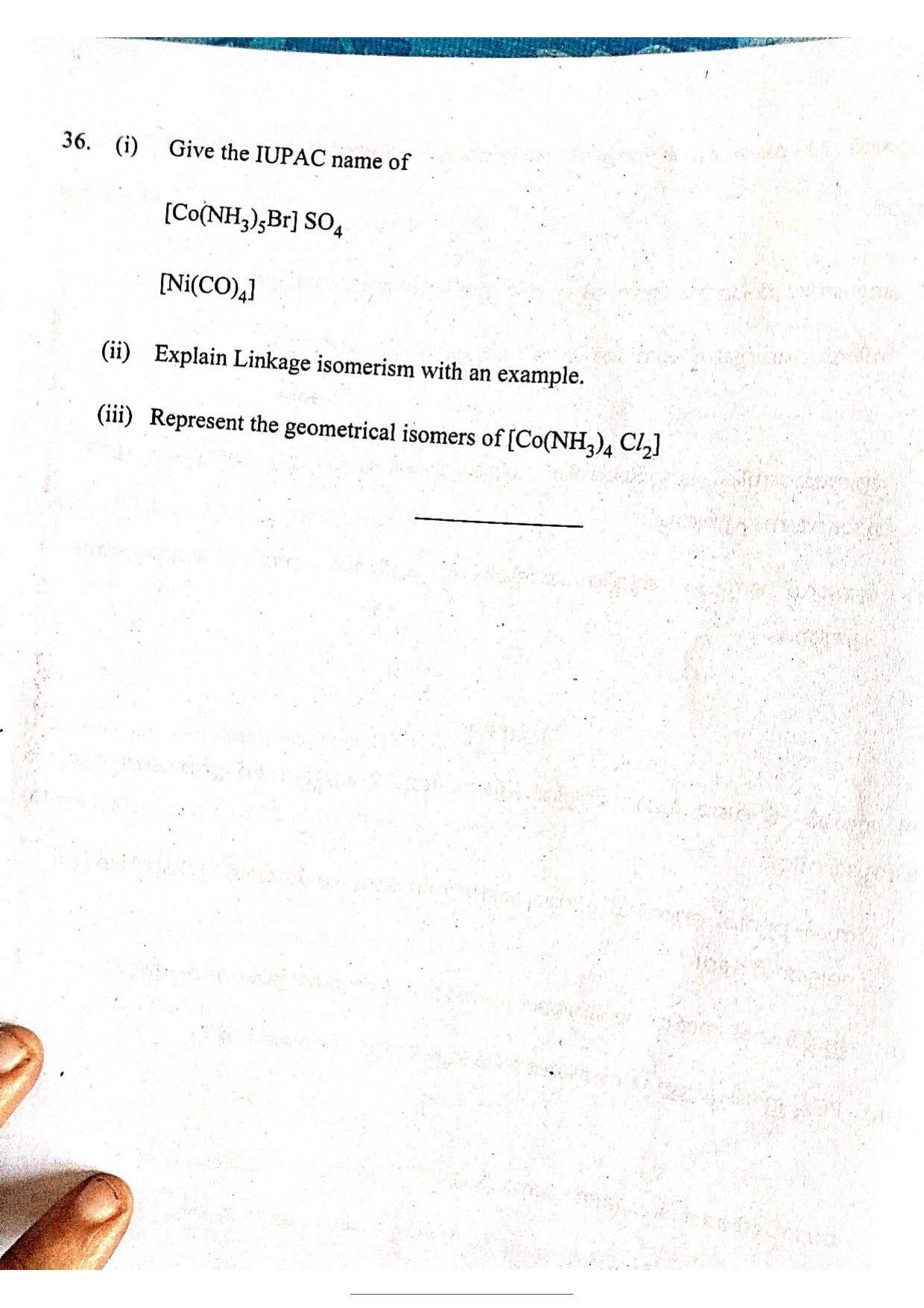 Kerala Plus Two 2022 Chemistry Model Question Paper - Page 7