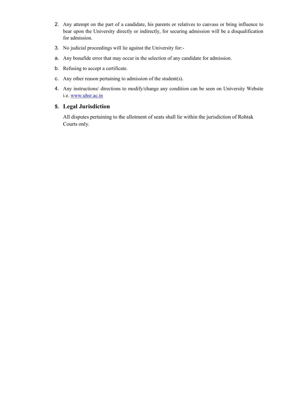 Pandit Bhagwat Dayal Sharma University of Health Sciences, Rohtak Admission Prospectus 2021-22 - Page 22