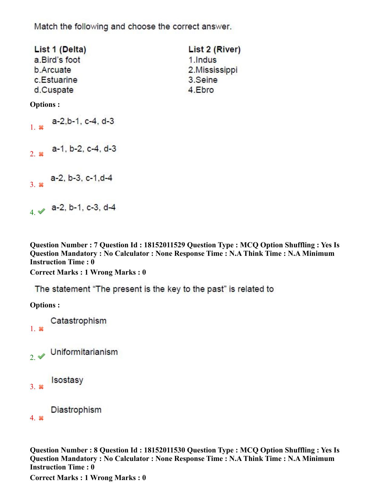TS CPGET 2023 M Sc Geo informatics (Shift 3) Question Paper with Answer Key - Page 5
