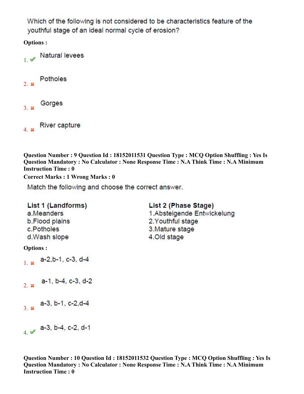 TS CPGET 2023 M Sc Geo informatics (Shift 3) Question Paper with Answer Key - Page 6
