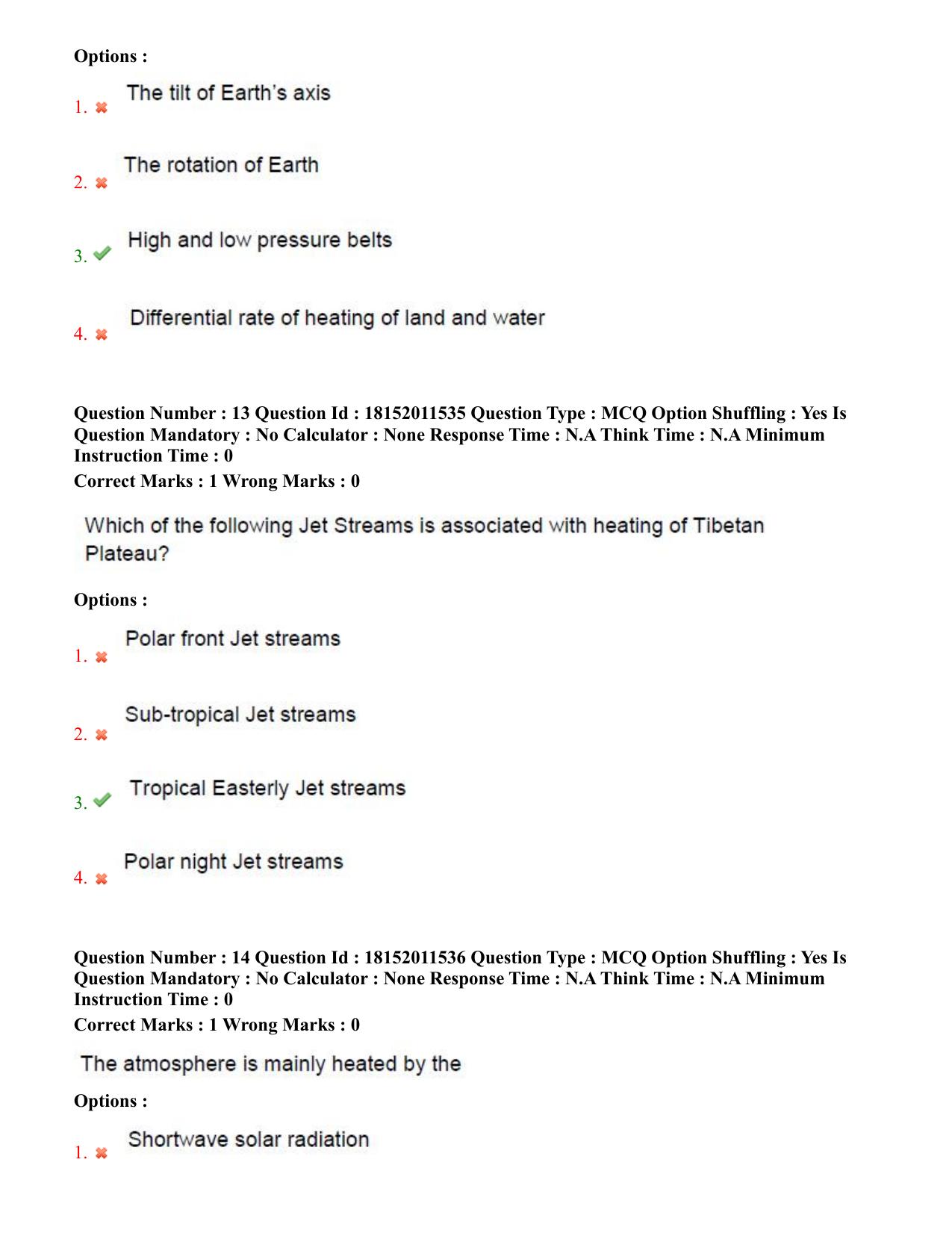 TS CPGET 2023 M Sc Geo informatics (Shift 3) Question Paper with Answer Key - Page 8