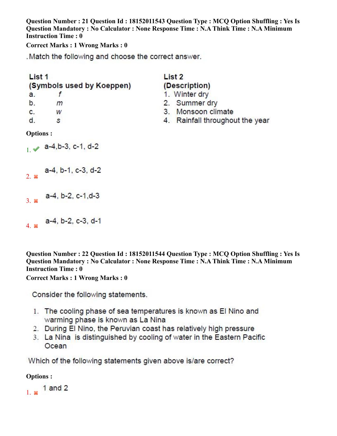 TS CPGET 2023 M Sc Geo informatics (Shift 3) Question Paper with Answer Key - Page 12