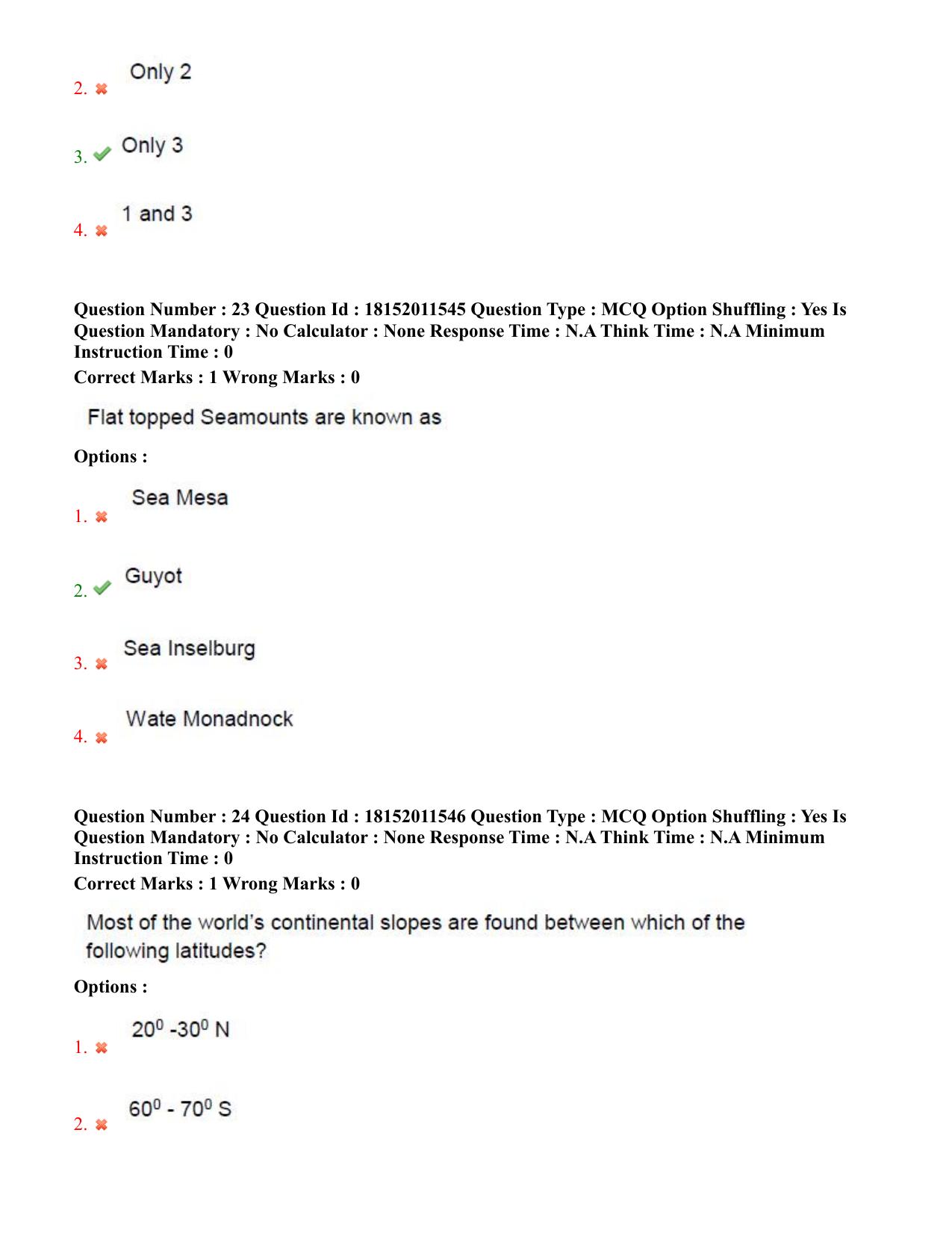 TS CPGET 2023 M Sc Geo informatics (Shift 3) Question Paper with Answer Key - Page 13