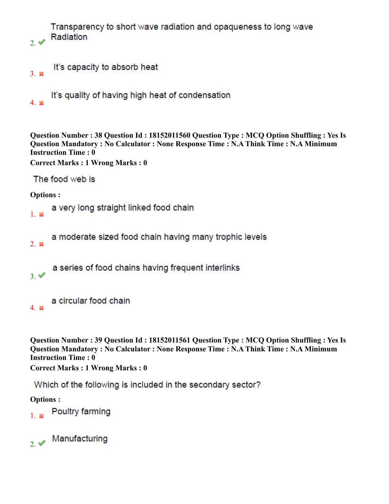 TS CPGET 2023 M Sc Geo informatics (Shift 3) Question Paper with Answer Key - Page 20