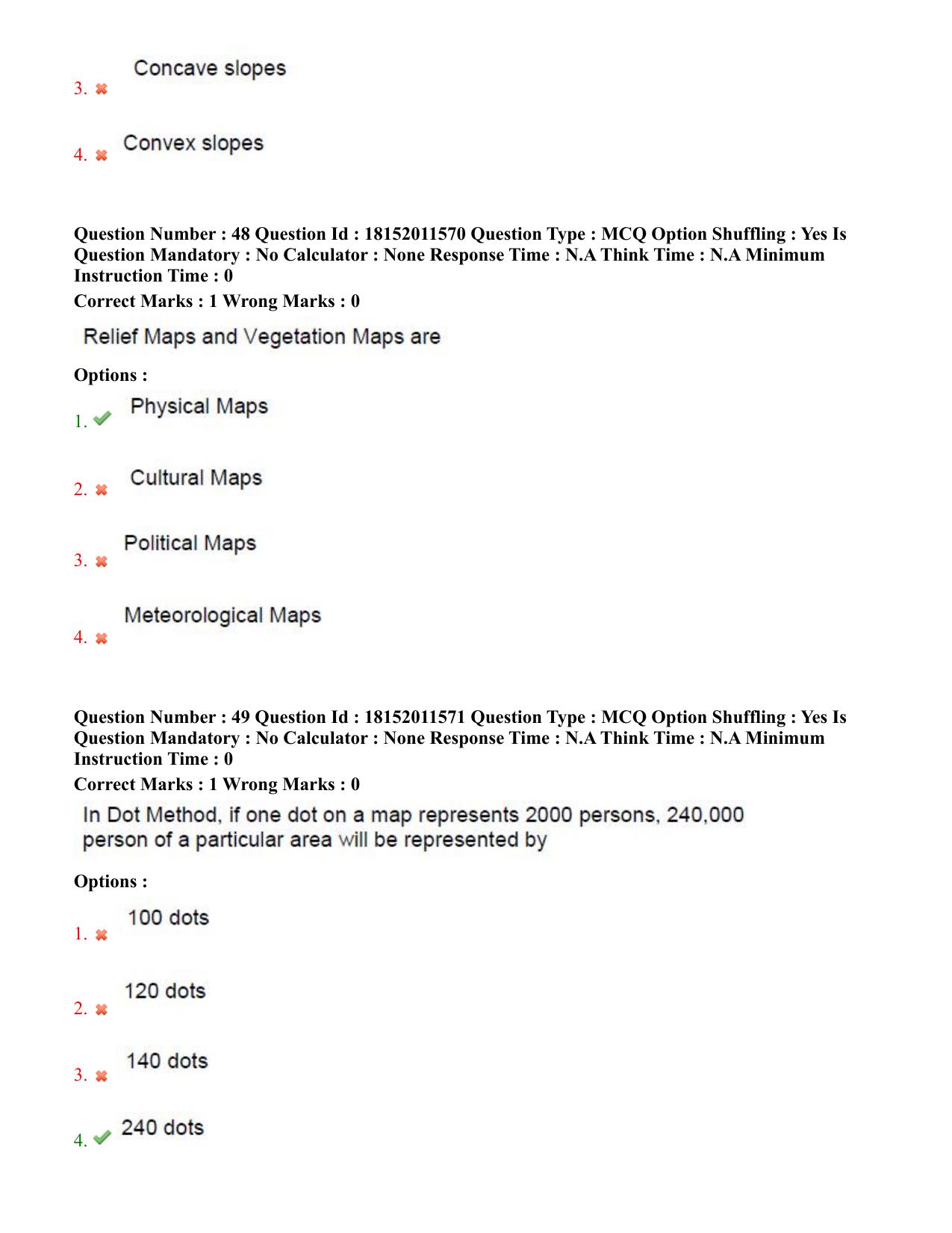 TS CPGET 2023 M Sc Geo informatics (Shift 3) Question Paper with Answer Key - Page 25