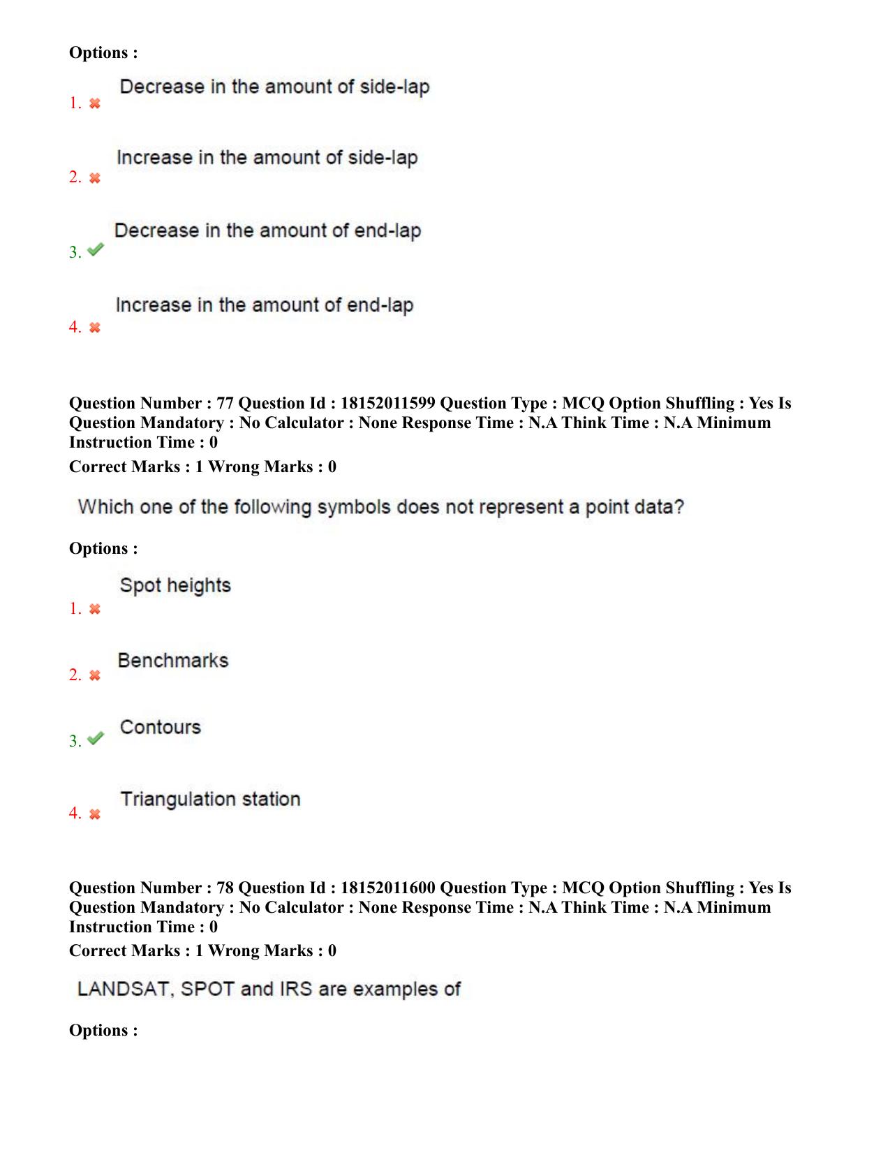 TS CPGET 2023 M Sc Geo informatics (Shift 3) Question Paper with Answer Key - Page 38