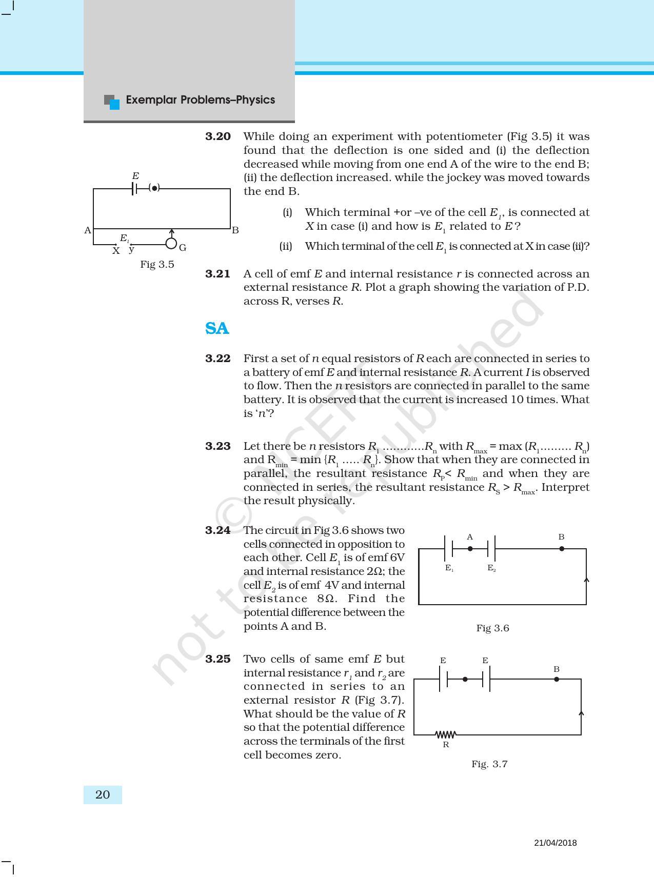 NCERT Exemplar Book for Class 12 Physics: Chapter 3 Current Electricity - Page 5