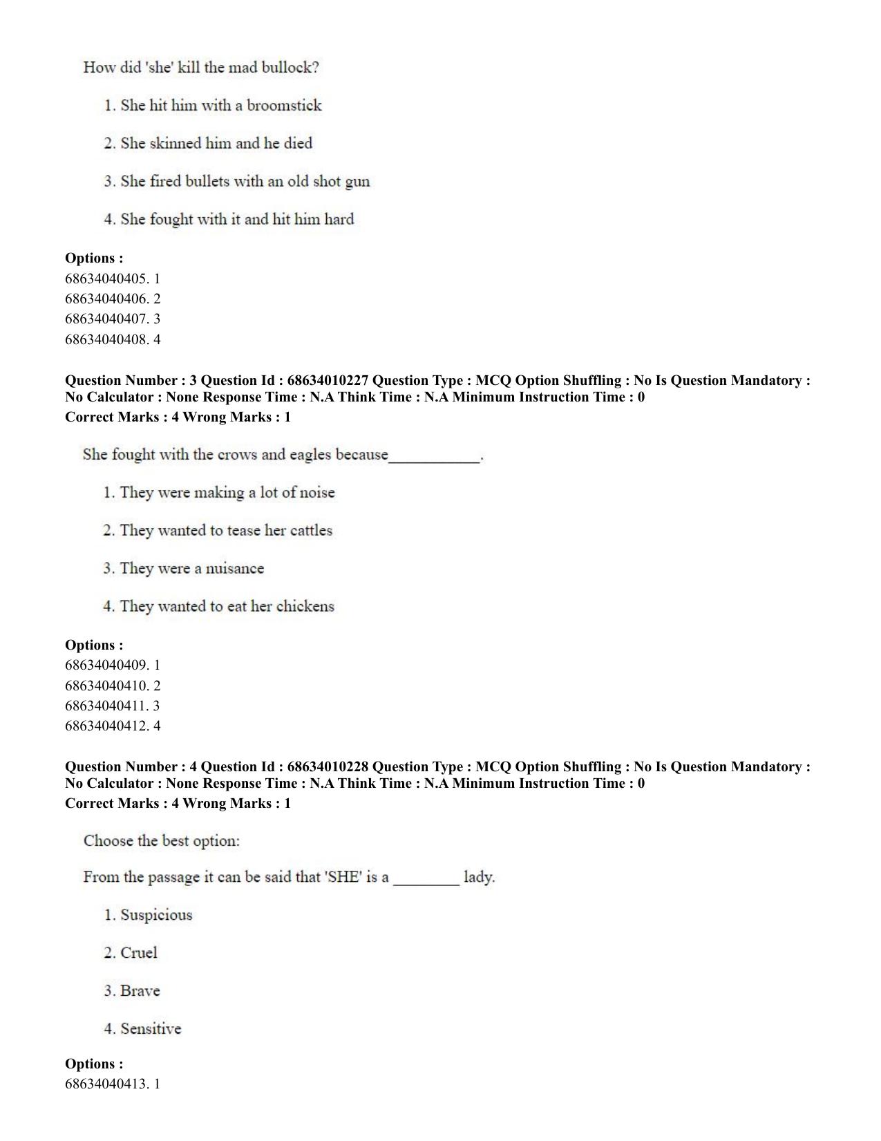 CUET PG 2023: LAQP09 – Chinese (Eng.)-Shift 1 (09-06-2023) Question Paper - Page 3