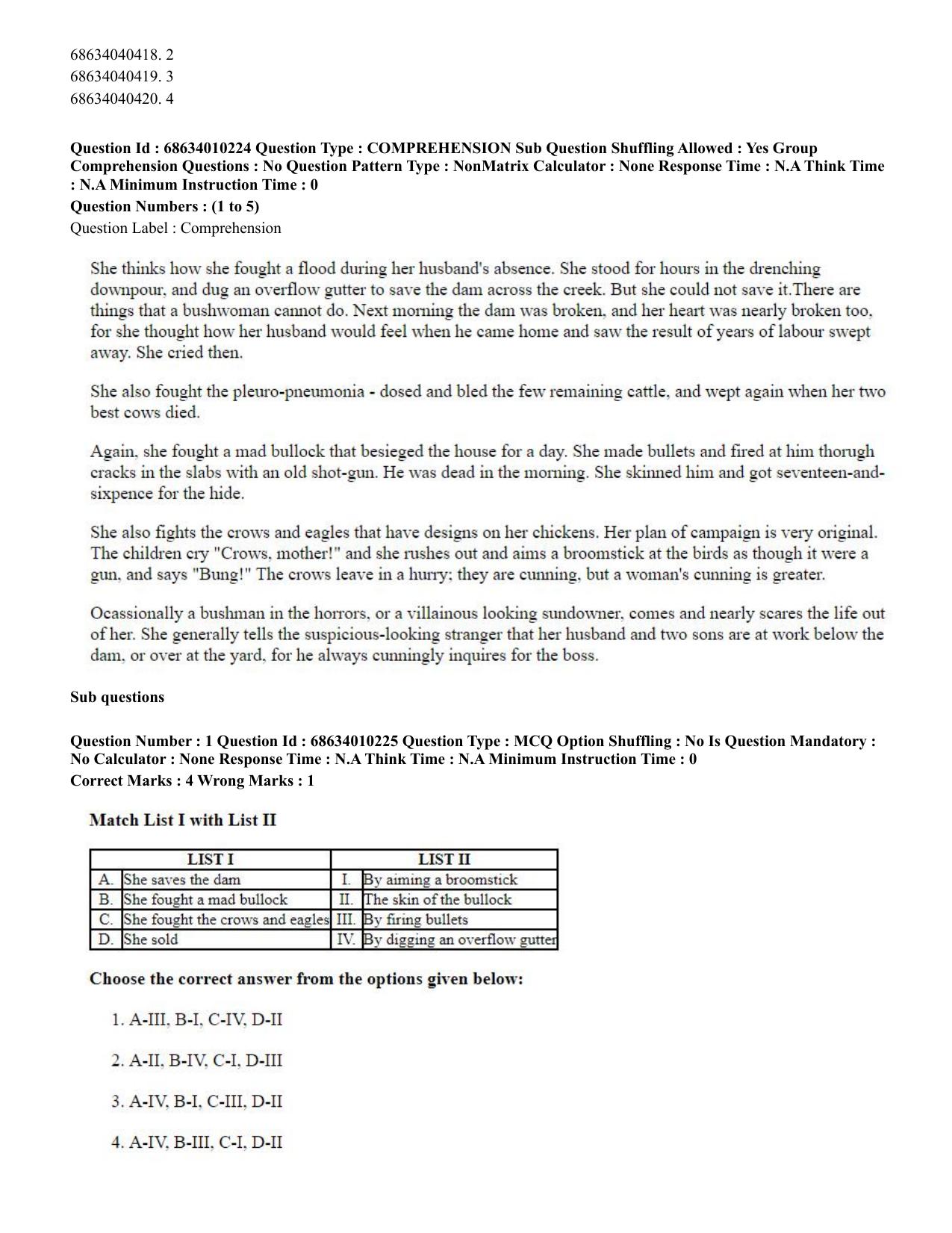 CUET PG 2023: LAQP09 – Chinese (Eng.)-Shift 1 (09-06-2023) Question Paper - Page 7