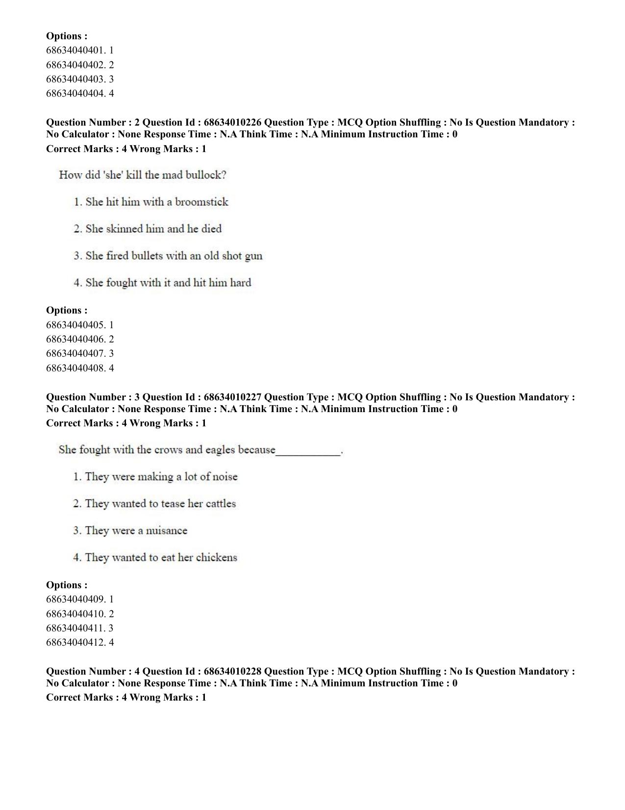 CUET PG 2023: LAQP09 – Chinese (Eng.)-Shift 1 (09-06-2023) Question Paper - Page 8