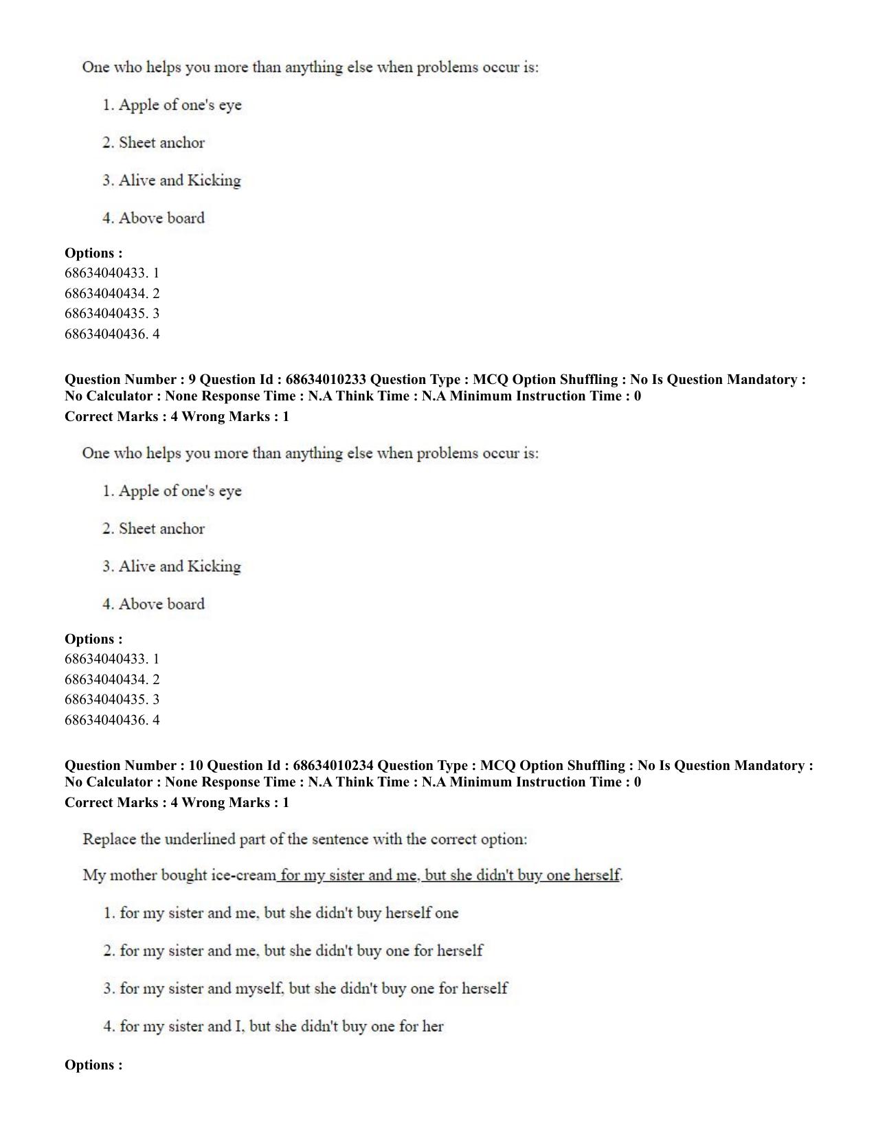 CUET PG 2023: LAQP09 – Chinese (Eng.)-Shift 1 (09-06-2023) Question Paper - Page 14
