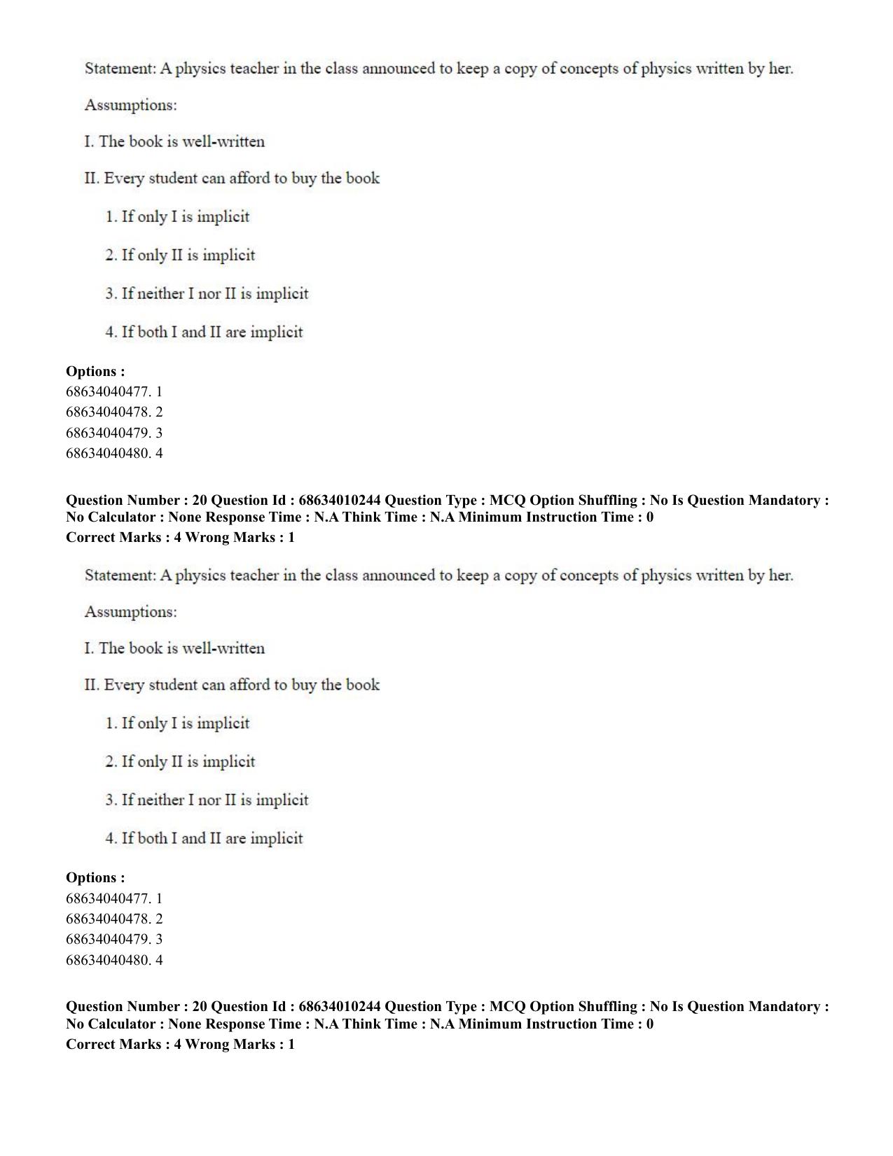 CUET PG 2023: LAQP09 – Chinese (Eng.)-Shift 1 (09-06-2023) Question Paper - Page 28