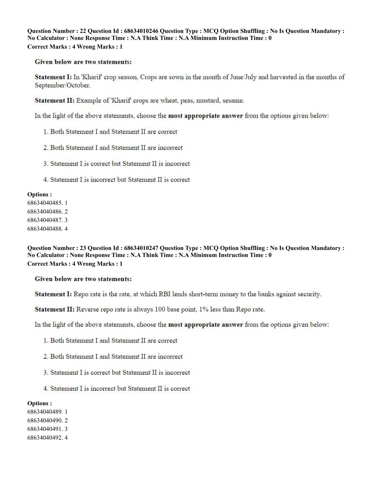 CUET PG 2023: LAQP09 – Chinese (Eng.)-Shift 1 (09-06-2023) Question Paper - Page 32