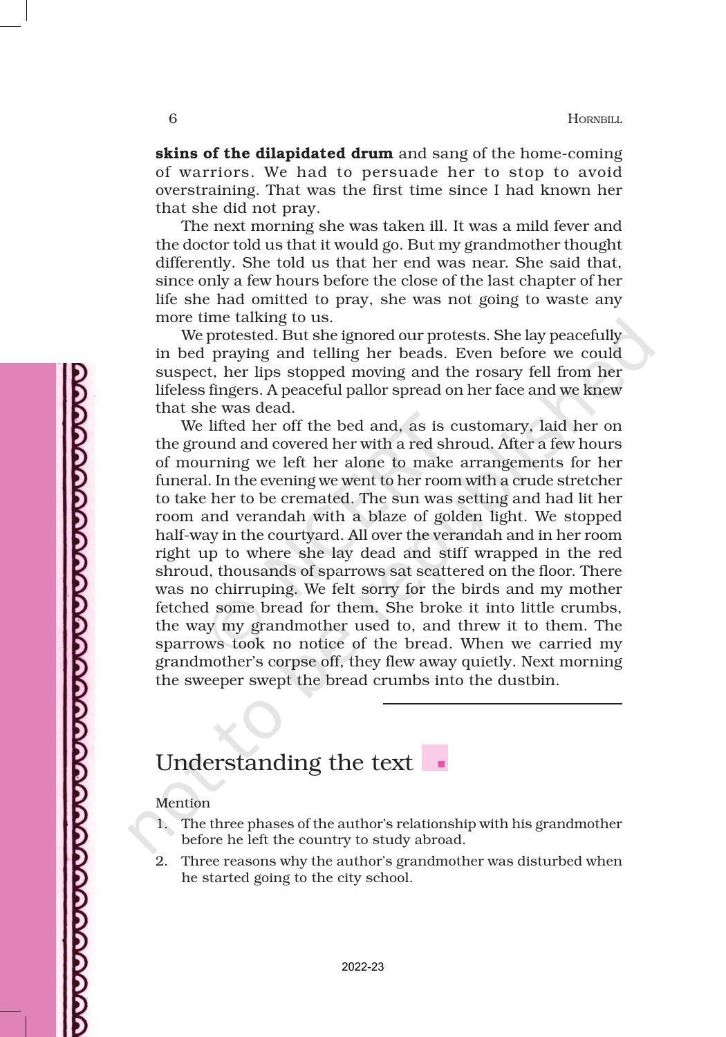 Ncert Book For Class 11 English Chapter 1 The Portrait Of A Lady Ncert Book For Class 11 English Chapter 1 The Portrait Of A Lady