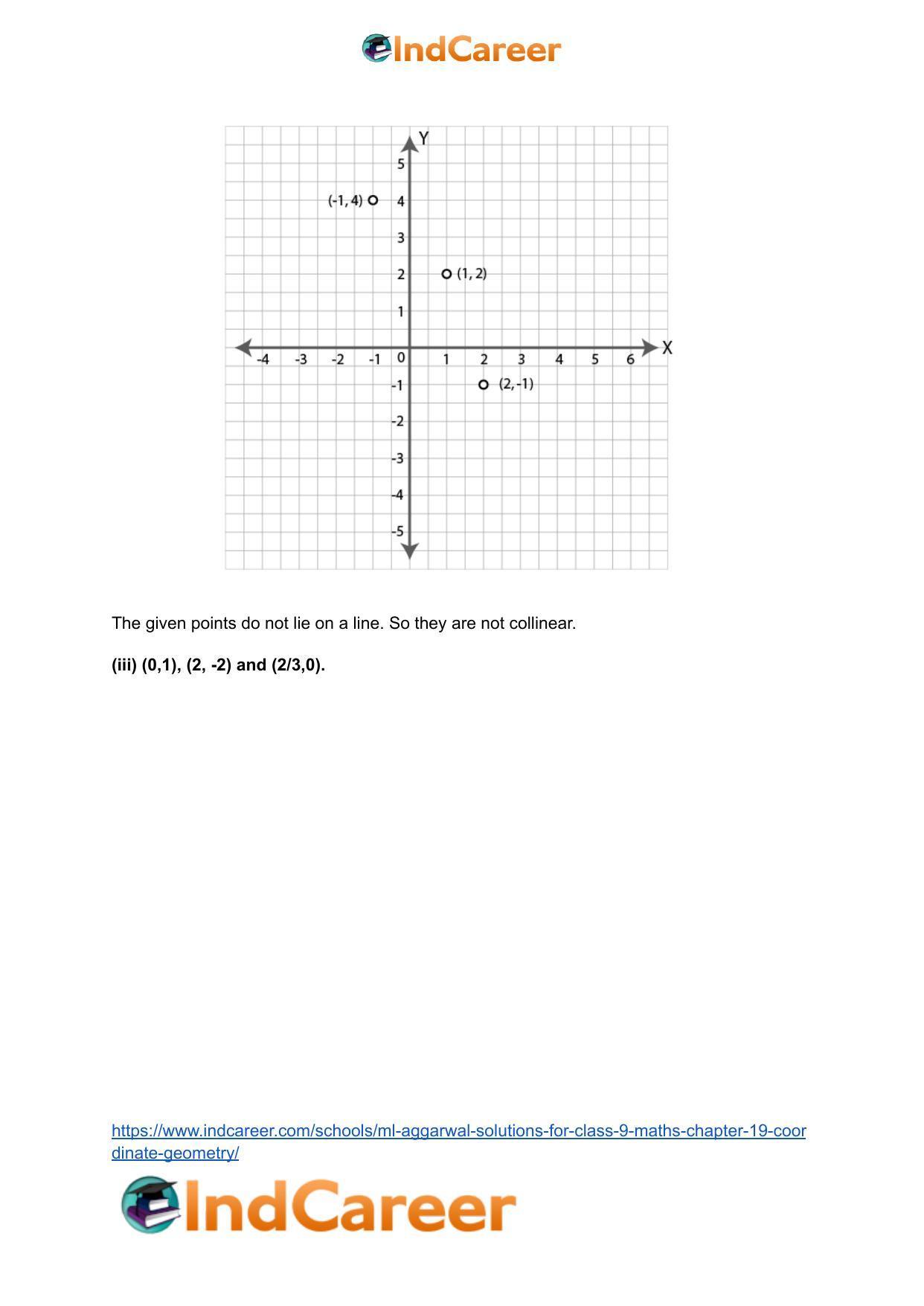 ML Aggarwal Solutions for Class 9 Maths Chapter 19- Coordinate Geometry - Page 9