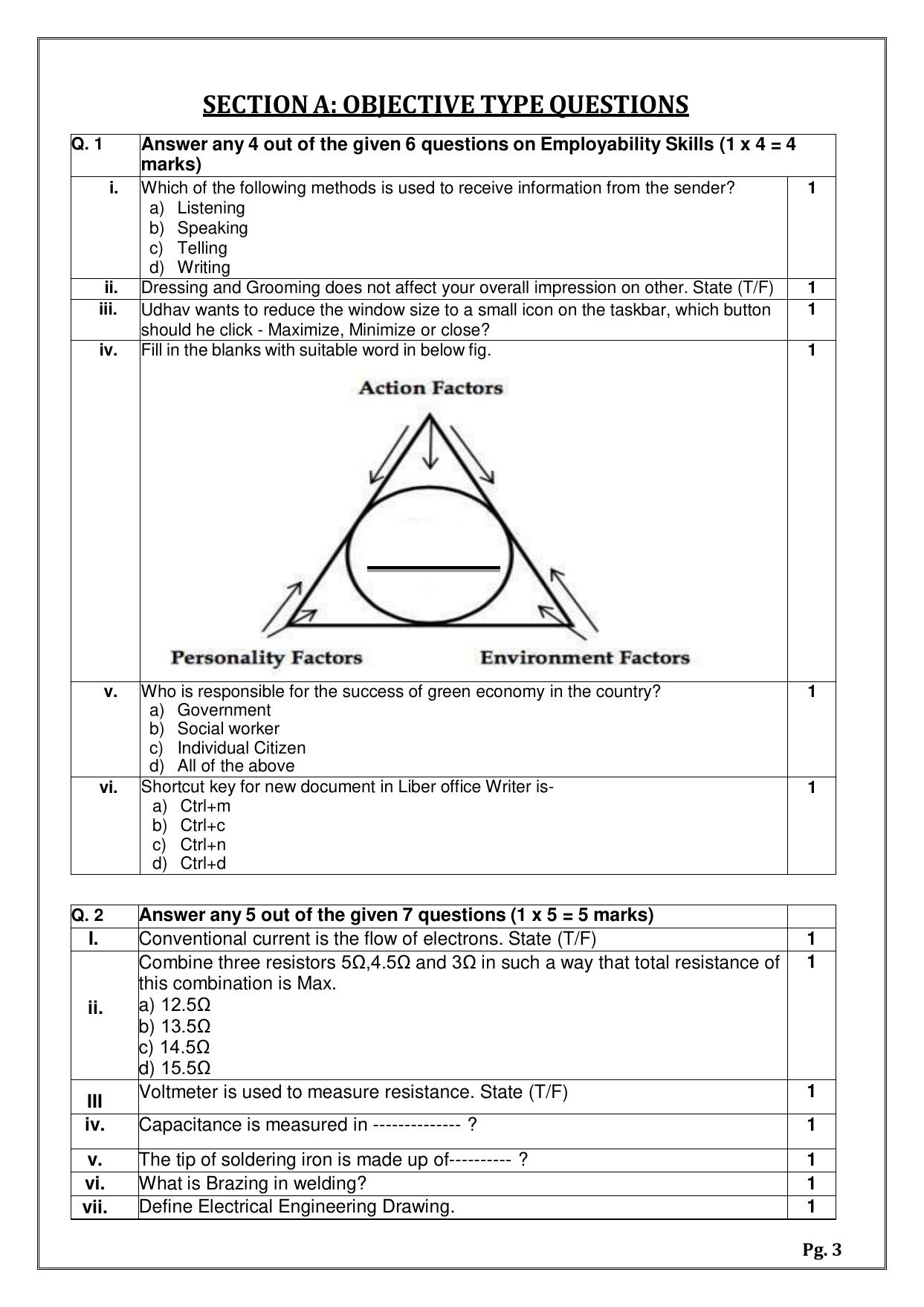 CBSE Class 11: Electrical Technology 2025 Sample Paper - Page 3