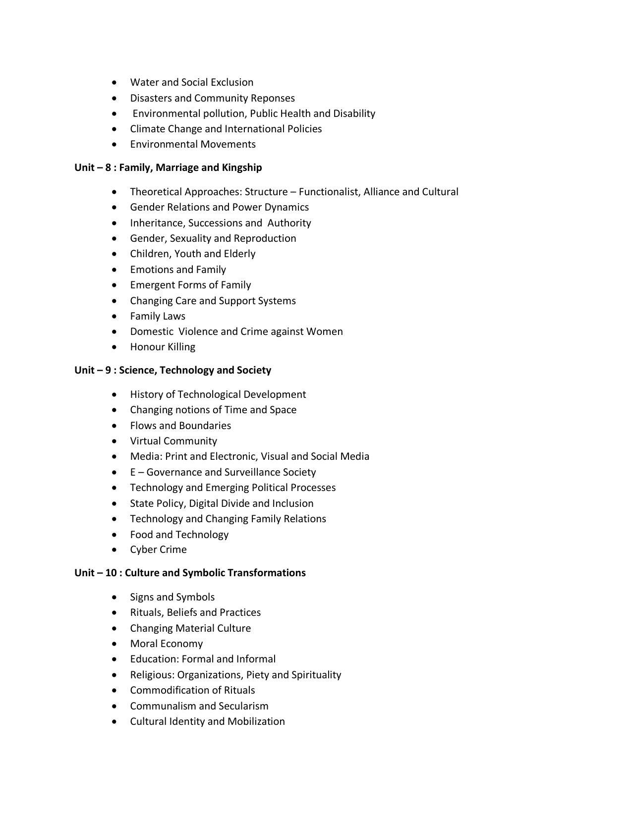 AP RCET Sociology Syllabus - Page 5