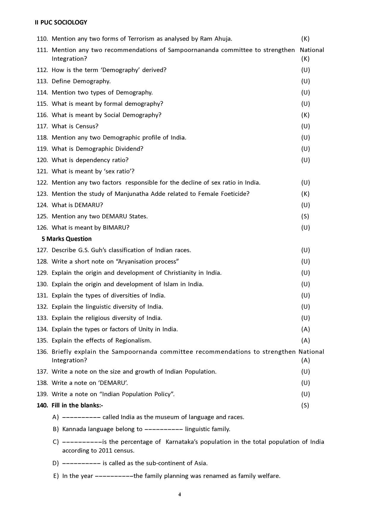 Karnataka 2nd PUC Question Bank for Sociology - Page 12